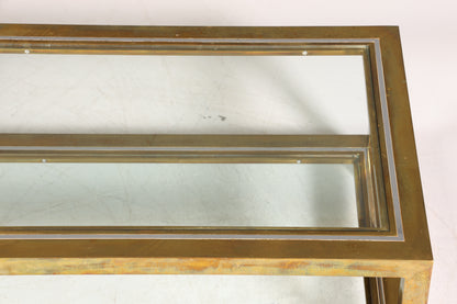 Wunderschöner Tisch im Maison Charles Stil Chrome Mid Century Coffee Table 70s Couchtisch Wohnzimmer Tisch