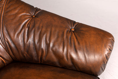 Wunderschöner Original Chesterfield Ledersessel Echt Leder Englisch Herrensessel Vintage