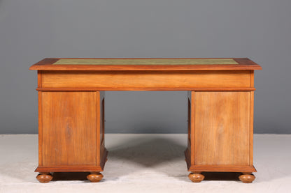 Wunderschöner Gründerzeit Schreibtisch Jugendstil Bürotisch echt Holz Antik Office Desk Herrenzimmer