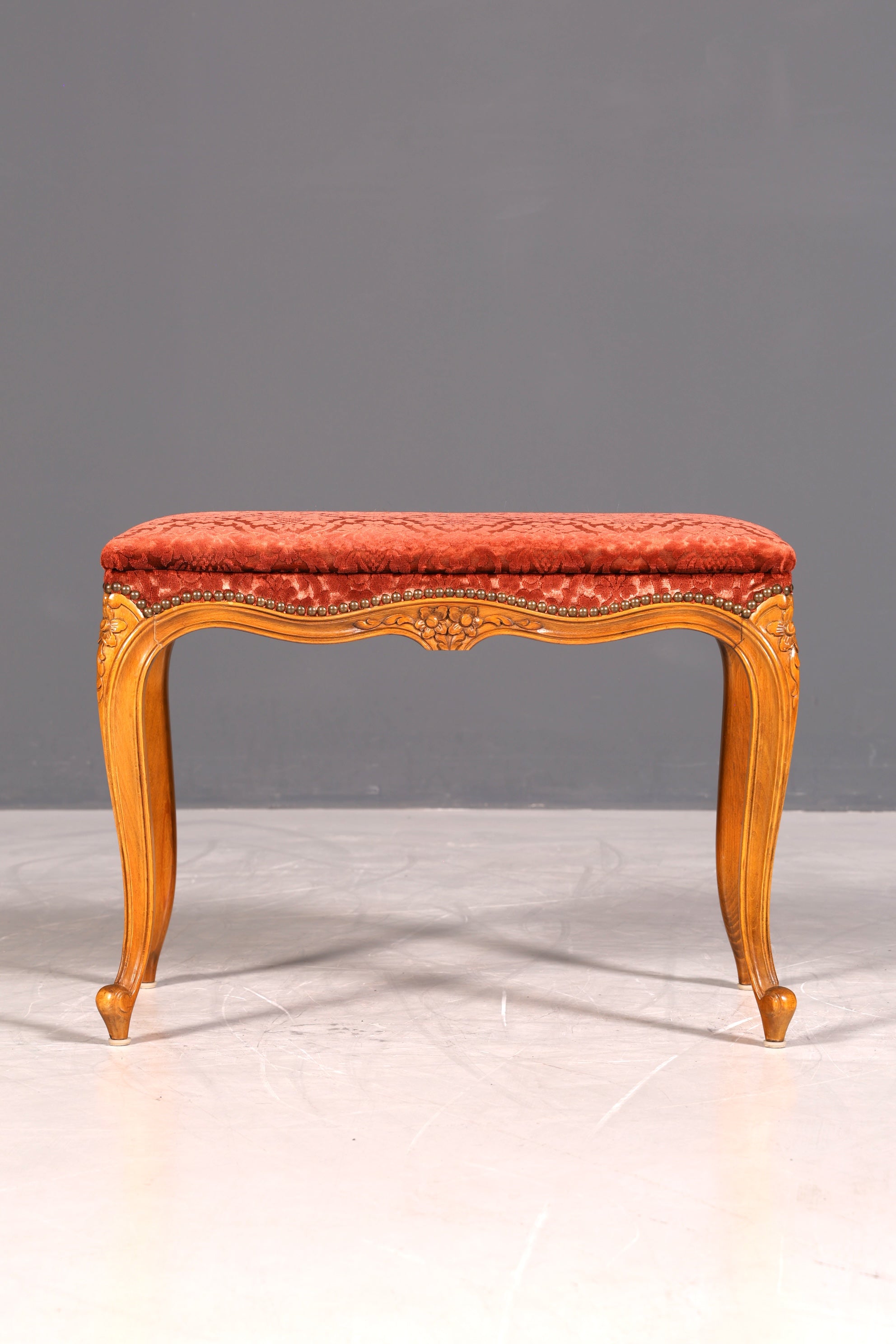 Wunderschöner Chippendale Hocker Barock Antik Stil Fussablage Schemel
