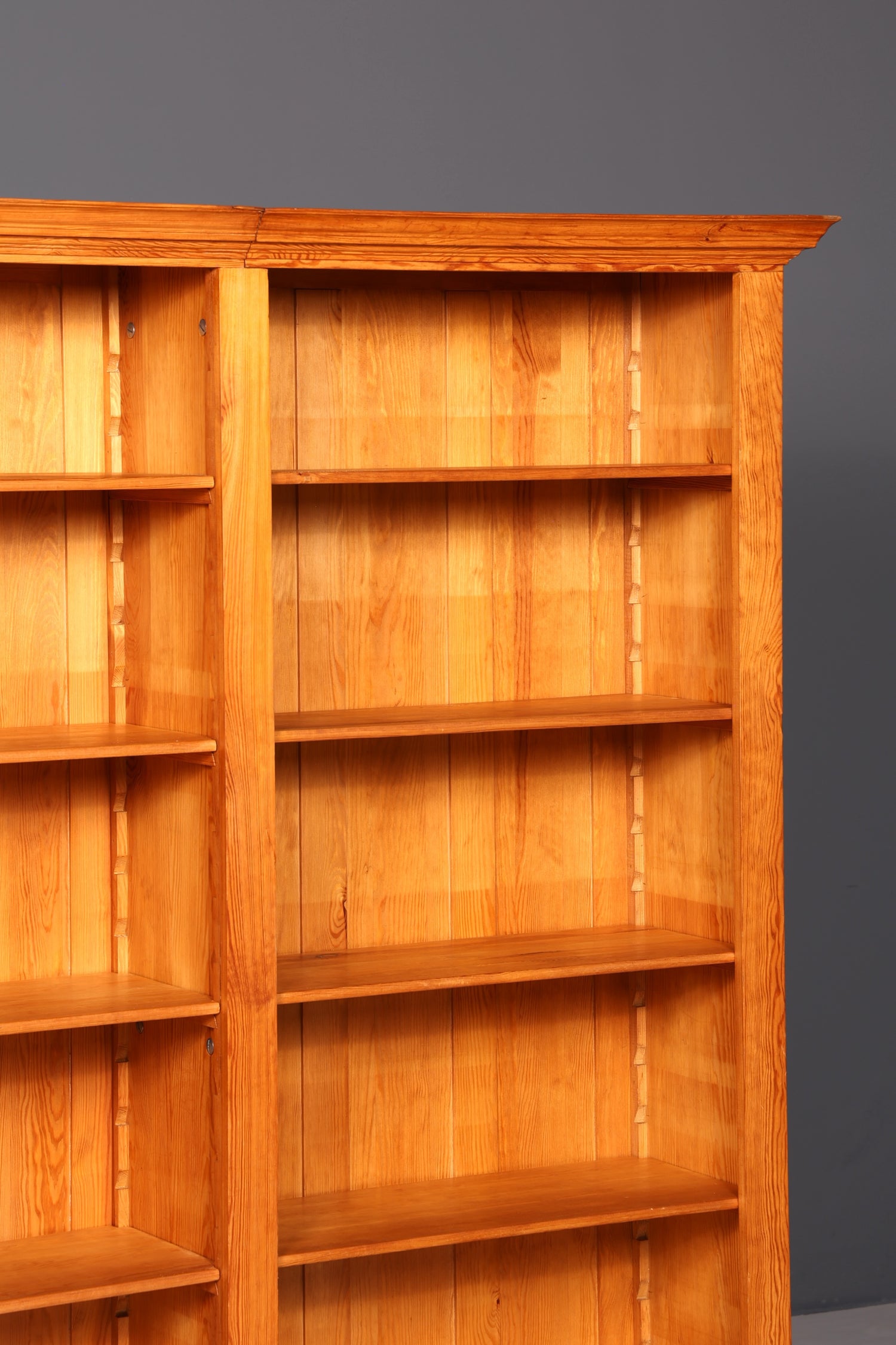 Wunderschönes XXL Bücherregal Massivholz Regal Landhaus Bibliothek Bücherschrank