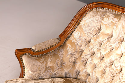 Wunderschöner Chippendale Armlehnsessel Barock Stil Sessel Armchair Samt Stoff Sessel 2 von 2