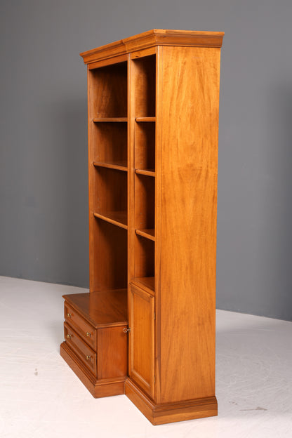 Edles Original Selva Bücherregal Kirschholz Regal Bücherschrank Vintage Italienische Möbel TV Bibliothek