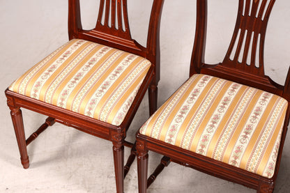 G452 Finish cm 4x Edle Englische Stühle Englisch Dining Chairs Antik 60er Jahre Küchenstühle Stuhlset (Kopie)