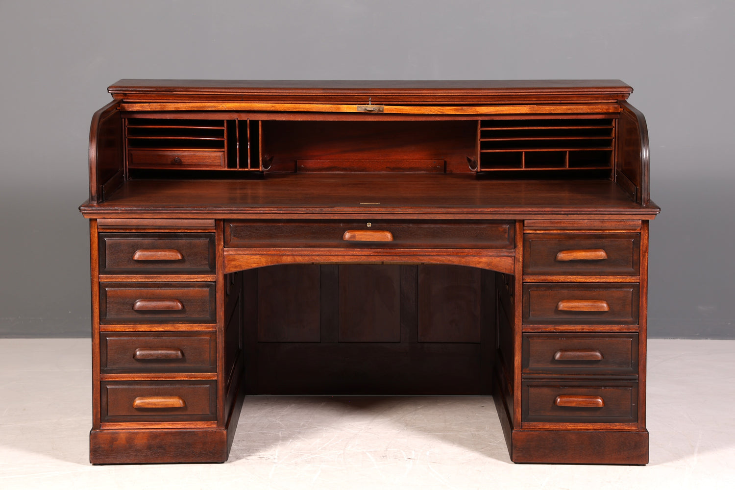 Wunderschöner Sekretär im Bauhaus Stil Rollladen Sekretär Art Deco Schreibtisch Office Table