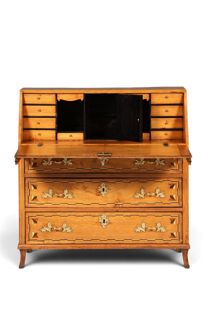 Original Barock Sekretär um 1800 Kommode Antik massiv Holz Schreibtisch Schreibkommode