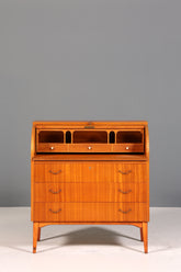 Wunderschöner Mid Century Rollladen Sekretär echt Holz Büro Schrank Vintage Schreibkommode