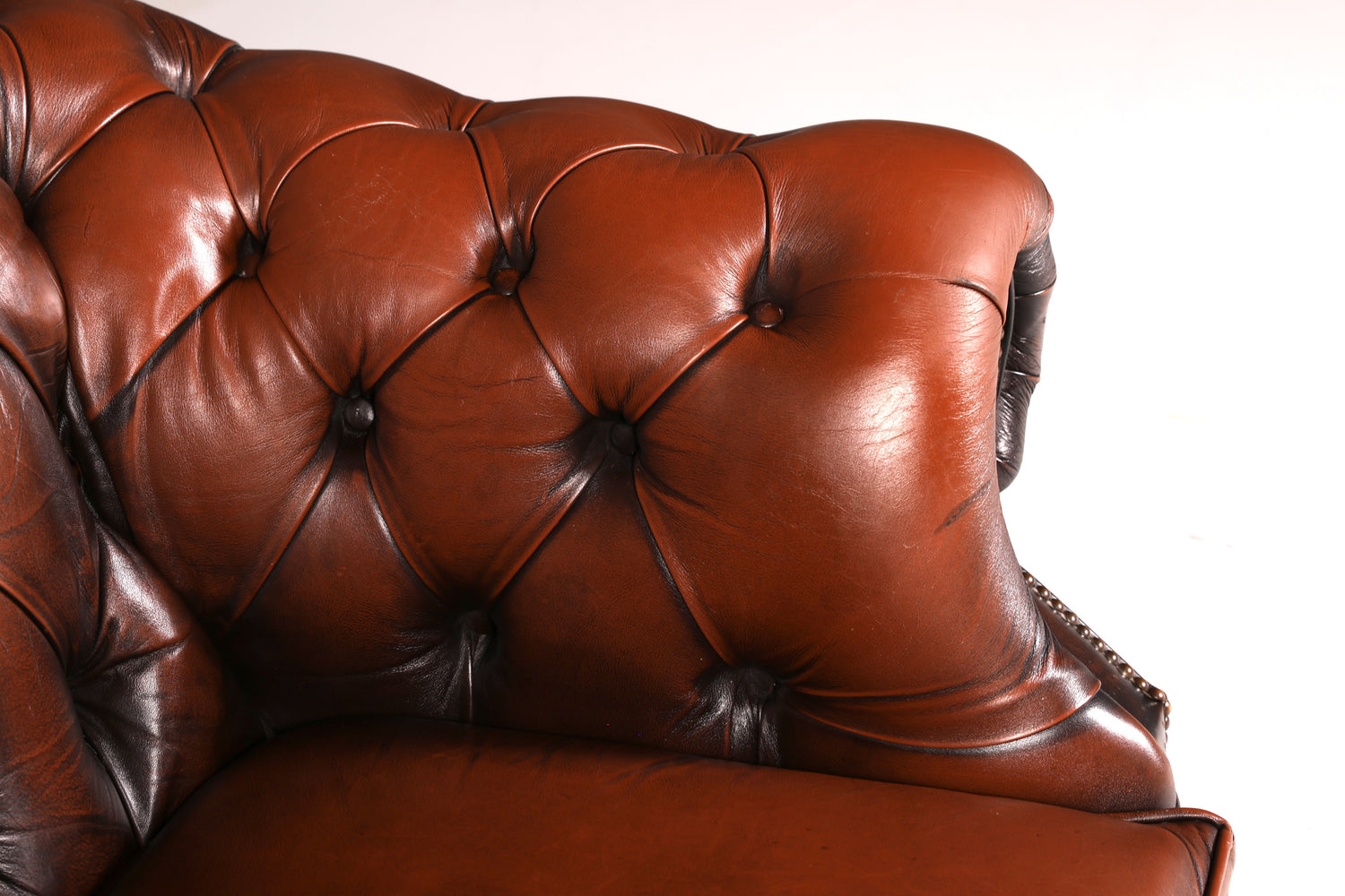 Edler Original Chesterfield Centurion Sessel Echt Leder Englischer Armlehnsessel Herrensessel UK Antik Vintage