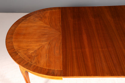 Edler Chippendale Esstisch Rund Ausziehbarer Küchentisch Barock Stil Tisch
