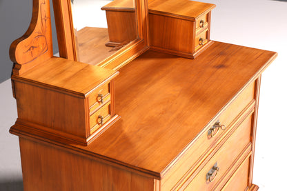 Traumhafte Jugendstil Kommode Antik Sideboard mit Spiegel Flurkommode Frisierkommode