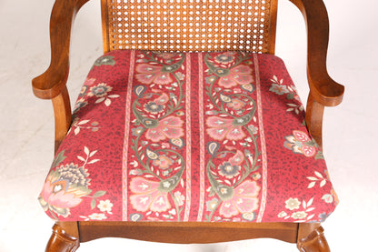 5x Original Chippendale Stühle Vintage Korbgeflecht Küchenstühle Wiener Geflecht Stuhl Set