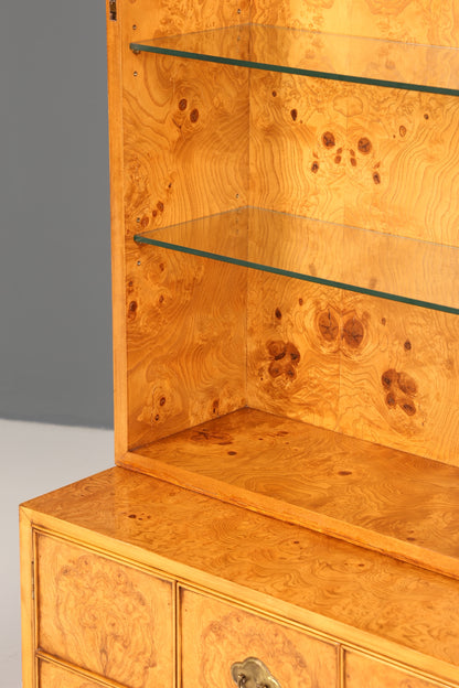 Traumhafte Original Art Deco Vitrine um 1930 Birke Schrank Regal Bücherregal Vitrinen Schrank Kommode