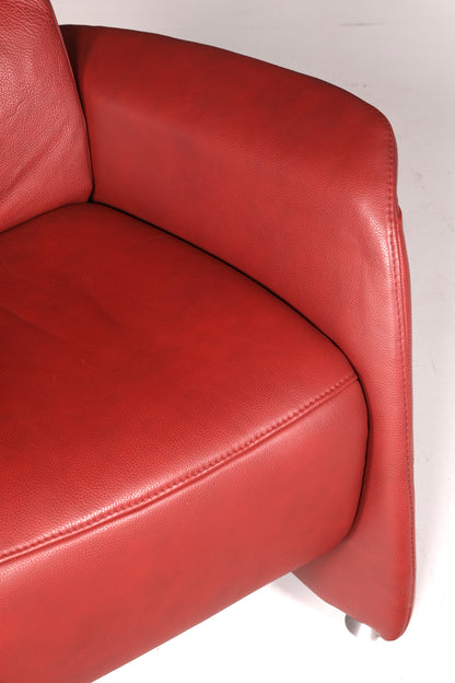 Edler Himolla Relaxsessel Ledersessel Echt Leder Rostrot Sessel Fernsehsessel Loungesessel Vintage