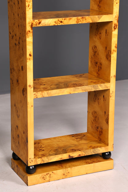 Beautiful Art Deco birch bookcase, iconic shelving unit, bookshelf, book storage