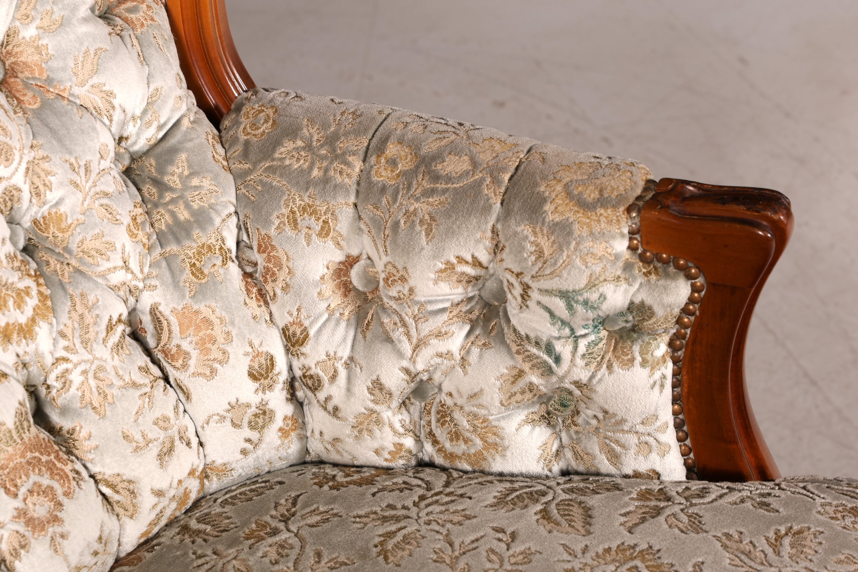 Wunderschöner Chippendale Sessel Antik Barock Stil Chesterfield Armlehnsessel 1 von 2