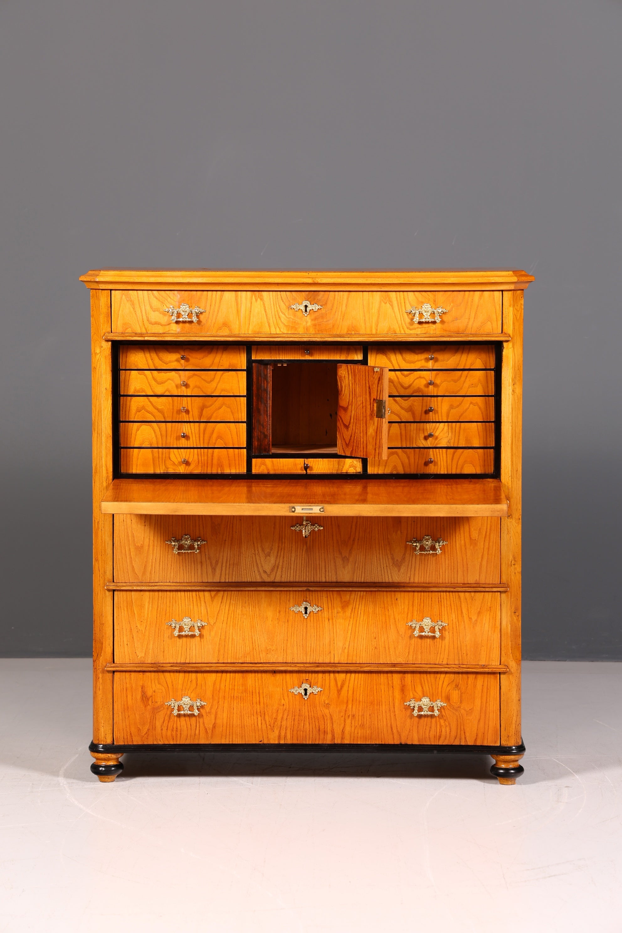 Wunderschöner Antiker Biedermeier Sekretär um 1880 Gründerzeit Echt Holz Schreibsekretär Antik