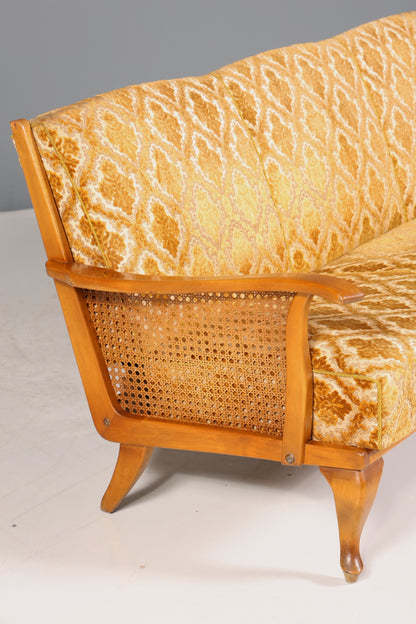 Wunderschönes Chippendale Sofa Barock Stil Wiener Geflecht Schlafsofa 3-Sitzer Couch Gästebett