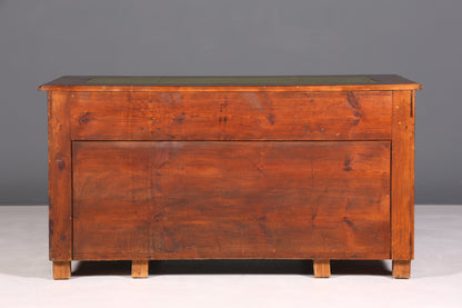 F896 Finish cm Traumhafter Gründerzeit Schreibtisch Jugendstil Bürotisch echt Holz Antik Desk Tatzen Löwenfüße