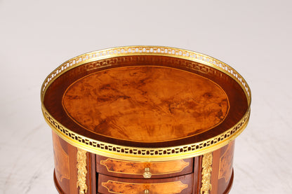 Stilvoller Barock Louis XV Stil Beistelltisch Ablagetisch massiv Kommode Antik Stil