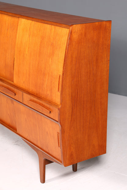 Wunderschönes Mid Century Highboard Teak Holz Original PAM Viby J. Schrank Büro Kommode Barschrank 60er Jahre