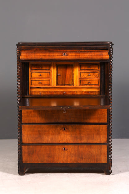 Traumhafter Louis Philippe Sekretär Vertiko Biedermeier Kommode Schubladenkommode