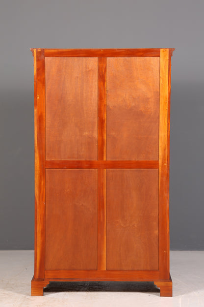 Wunderschöner Biedermeier Kleiderschrank Mahagoni Antik Säulenschrank Dielenschrank Wäscheschrank Massivholz