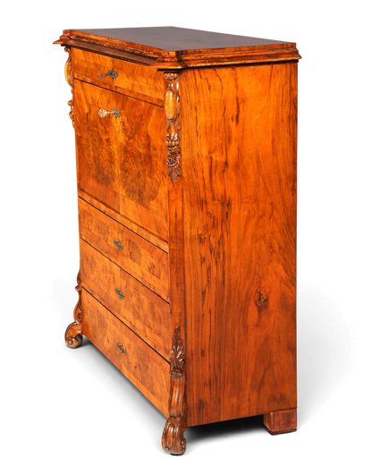 Wunderschöner Louis Philippe Sekretär Vertiko Highboard Schreibsekretär Massivholz