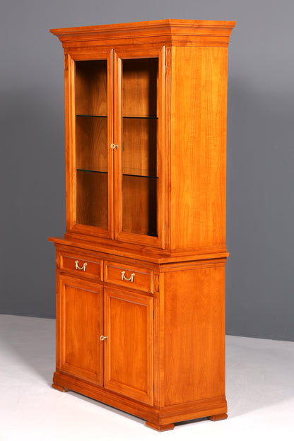 Traumhafte Original Selva Vitrine Antik Stil massiv Holz Buffet Villa Borghese Schrank Bibliothek Geschirrschrank