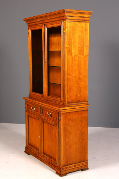 Traumhafte Original Selva Vitrine Antik Stil massiv Holz Buffet Villa Borghese Schrank Bibliothek