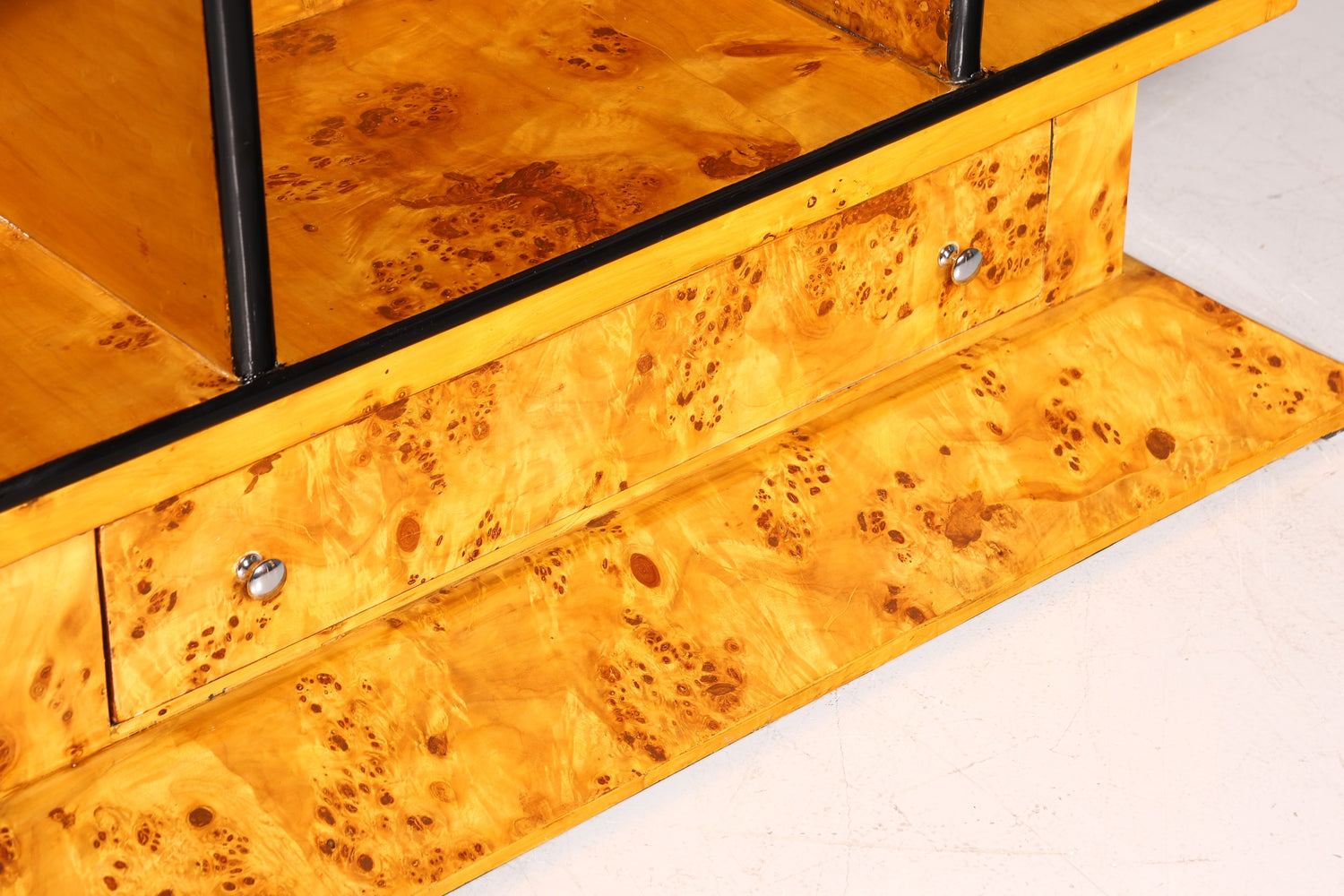 Beeindruckendes Art Deco Design Bücherregal Birke Luxus Regal Biedermeier Bibliothek