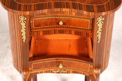 Stilvolle Barock Stil Kommode Antik Stil Beistelltisch Messing Schränkchen