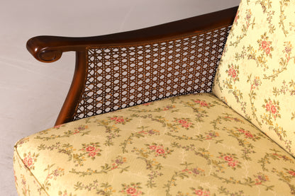 G282 Finish Wunderschönes Chippendale Sofa Antik Barock Stil Wiener Geflecht Couch 3-Sitzer Canapé (Kopie)