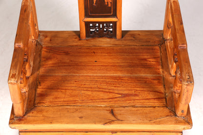 Wunderschöner Chinesischer Armlehnstuhl Stuhl China Ming Stil Qing Dynastie Holzstuhl Asiatische Antik Sekretär Stuhl