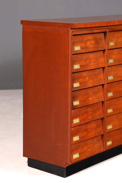 G116 Finish Wunderschöne Mid Century Kommode Vintage Bauhaus Apotheker Schrank Retro Schubladenkommode