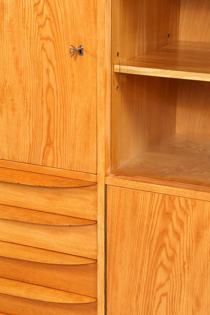 Beautiful Original Hellerau Cabinet Mid-Century Display Cabinet Franz Ehrlich 602 Sideboard Bookshelf