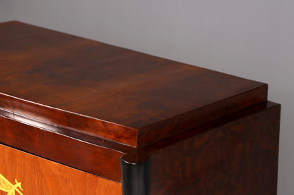 Traumhaftes Art Deco Design Highboard Schrank Kommode Wäscheschrank Vertiko Sun Cabinet