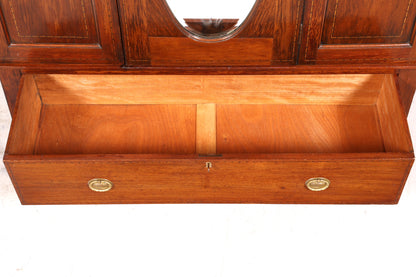Traumhafter Englischer Jugendstil Schrank um 1910 massiv Holz Kleiderschrank
