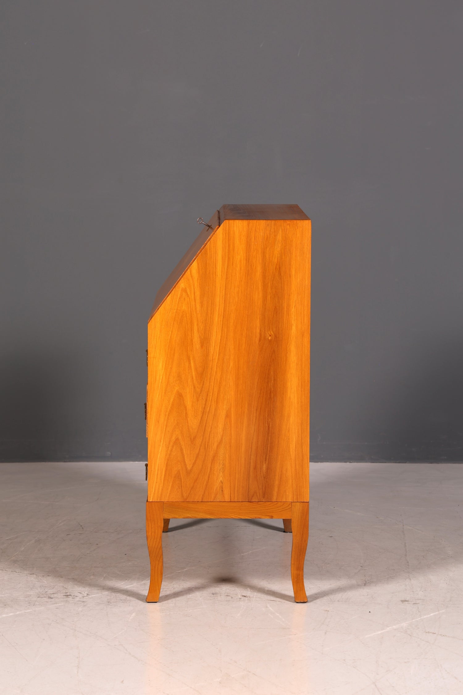 G677 Finish cm Schlichter Mid Century Sekretär Vintage Schreibmöbel echt Holz Kommode Office Secretary (Kopie)