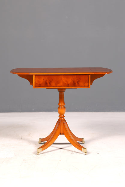 Traumhafter Original Heldense Beistelltisch Eibe Holz Klapptisch Ablagetisch Kommode Telefontisch