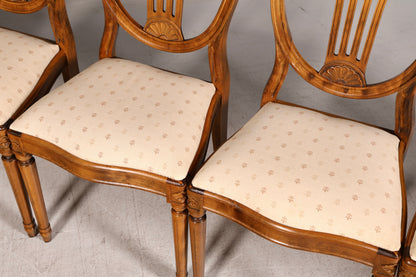 6x Traumhafte Stühle im Gustavianischen Stil Englisch Küchenstühle Antik Stil Esszimmer Stuhl Set