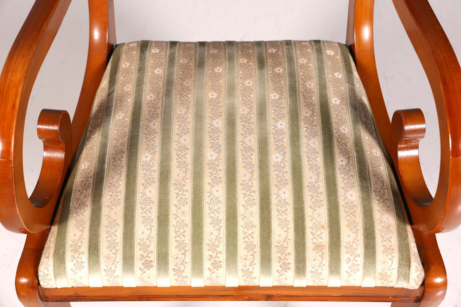 Wunderschöner Englischer Stuhl UK Armlehnstuhl Antik Stil Regency Sekretär Stuhl Eibe Polsterstuhl 1 von 2