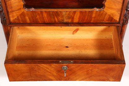 Traumhafte Louis Philippe Vitrine Antik Biedermeier Schrank echt Holz Geschirrschrank um 1880