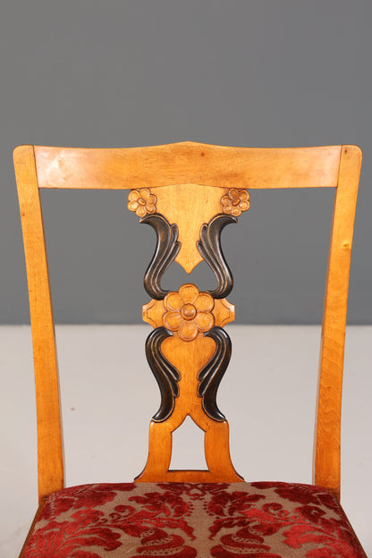 6x Traumhafte Stühle im Biedermeier Stil Antik Stuhl Set Jugendstil Küchenstühle Esszimmer Stühle