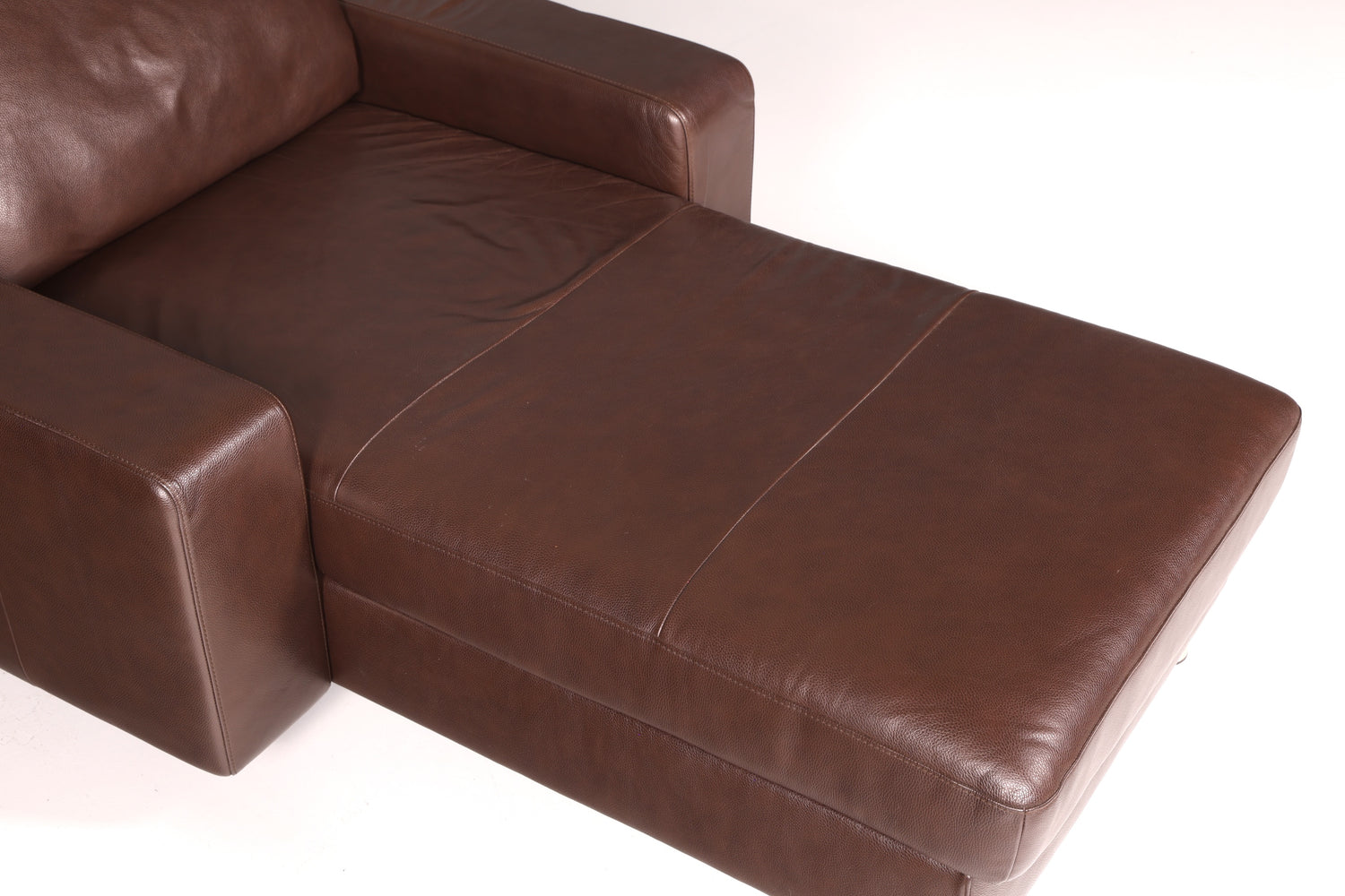 Wunderschöne Stressless E200 Récamière Echtleder Braun Longchair Ottomane Ledersofa Relaxliege Vintage