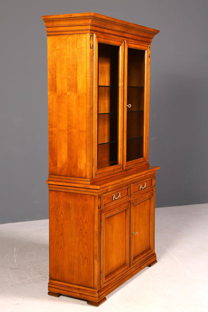 Traumhafte Original Selva Vitrine Antik Stil massiv Holz Buffet Villa Borghese Schrank Bibliothek
