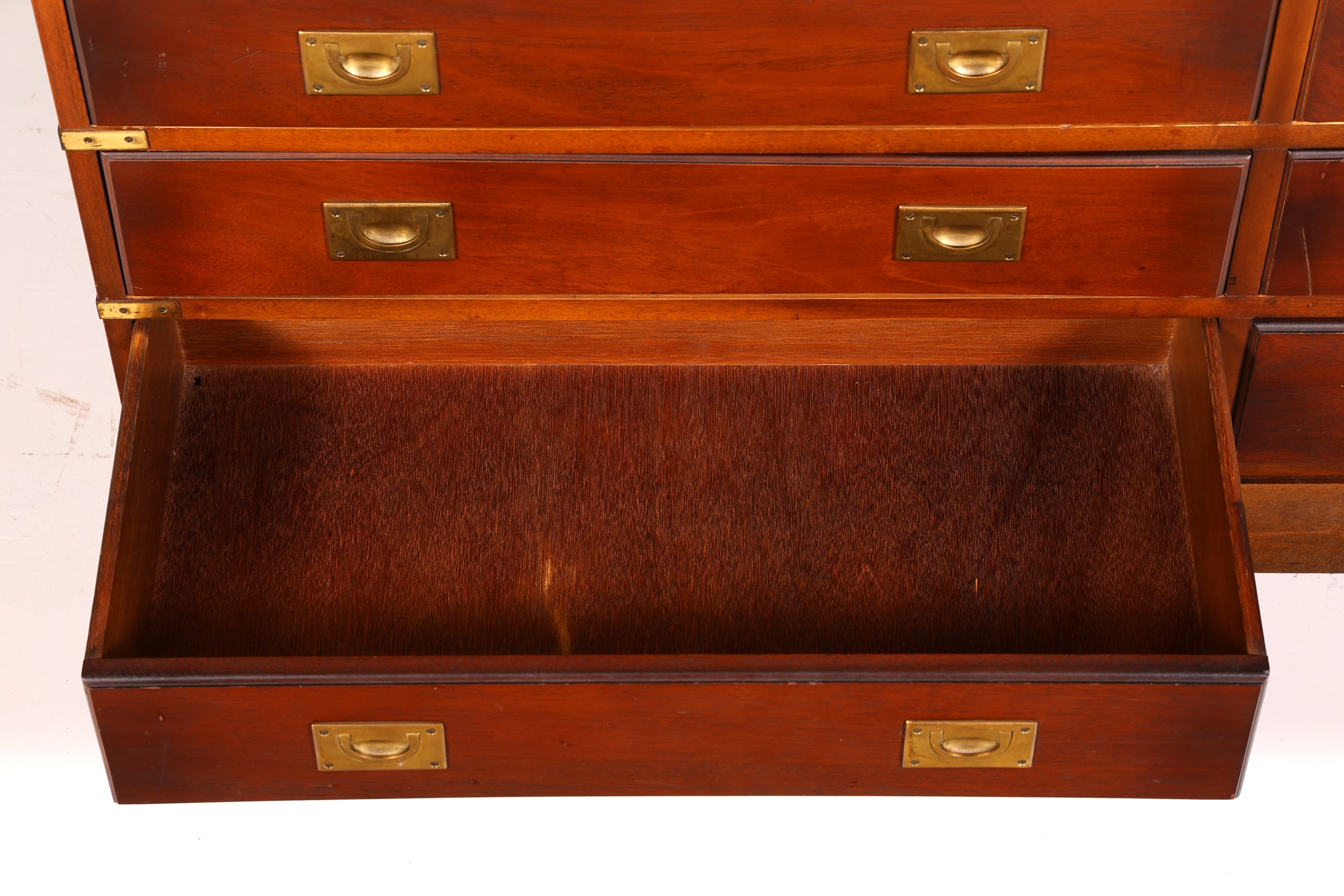 Traumhaftes Maritimes Sideboard Englische Schiffskommode Military Chest Schrank Antik Massivholz