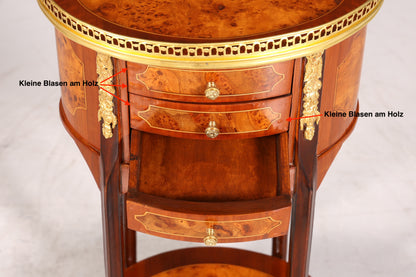 Wunderschöner Barock Louis XV Stil Beistelltisch Ablagetisch massiv Kommode Antik Stil