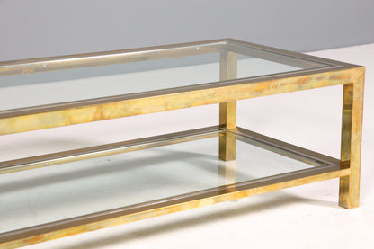 Wunderschöner Tisch im Maison Charles Stil Chrome Mid Century Coffee Table 70s Couchtisch Wohnzimmer Tisch