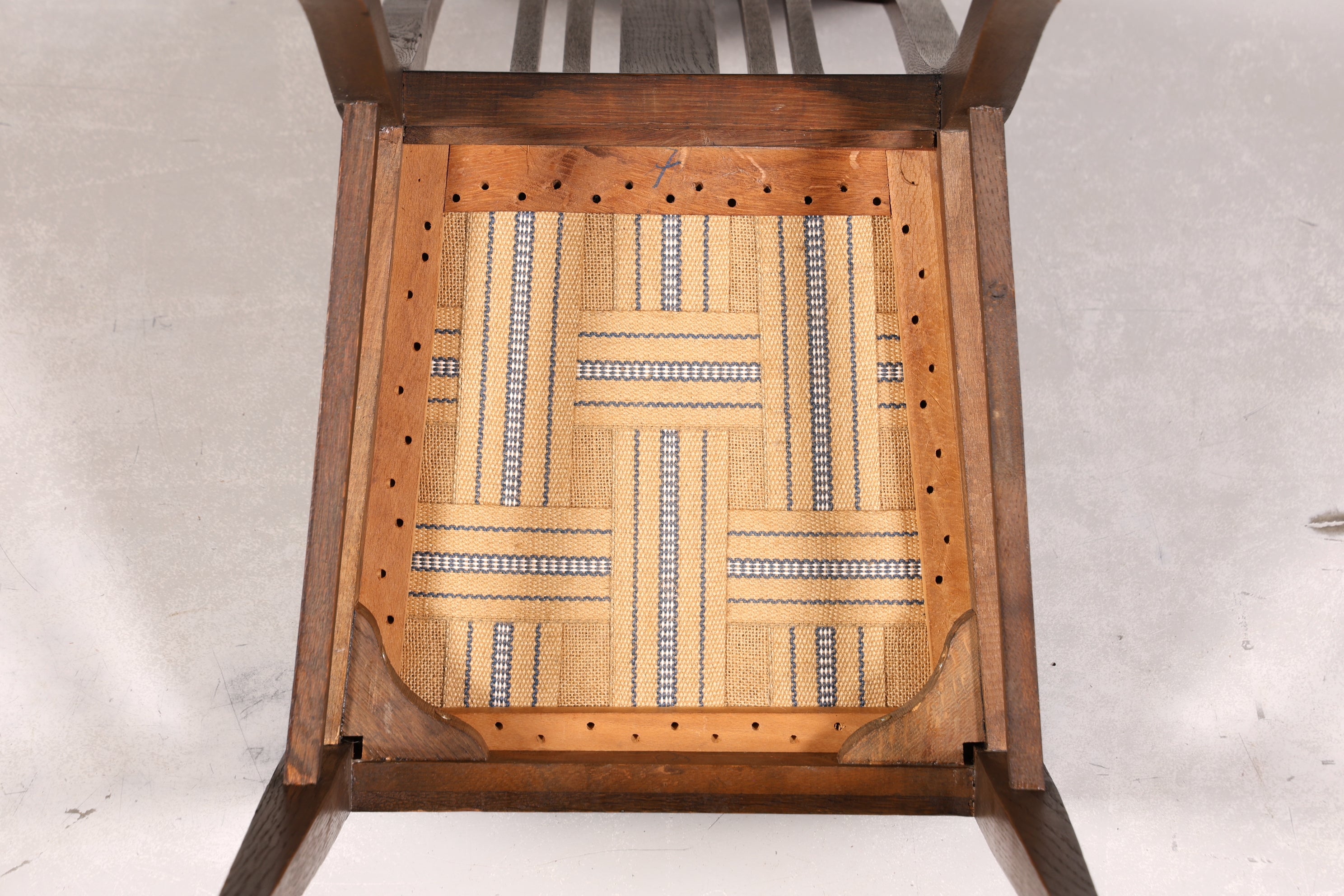 Traumhafter Jugendstil Stuhl Sekretär Stuhl Antik Eiche Küchenstuhl um 1900