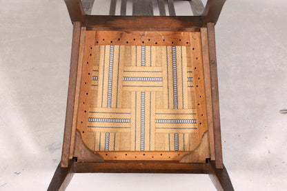 Traumhafter Jugendstil Stuhl Sekretär Stuhl Antik Eiche Küchenstuhl um 1900